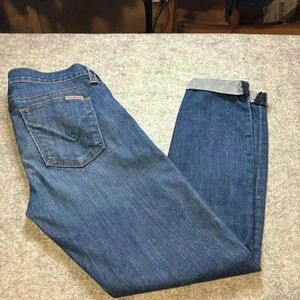 Hudson Harkin Crop Super Skinny Jeans, Size 27